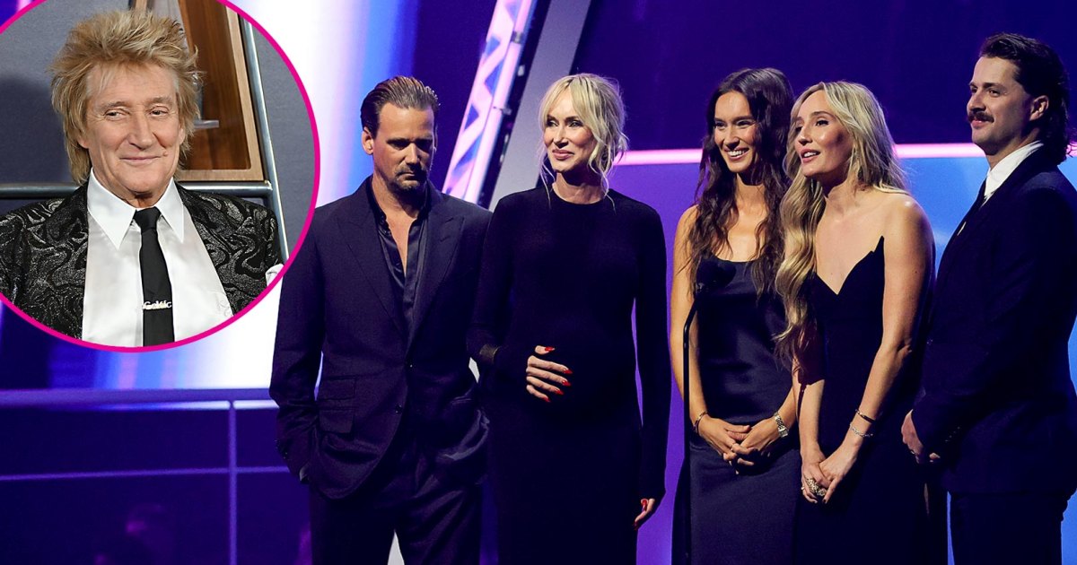 Rod Stewart's Kids Have Surprise Reunion to Celebrate Dad at 2025 AMAs