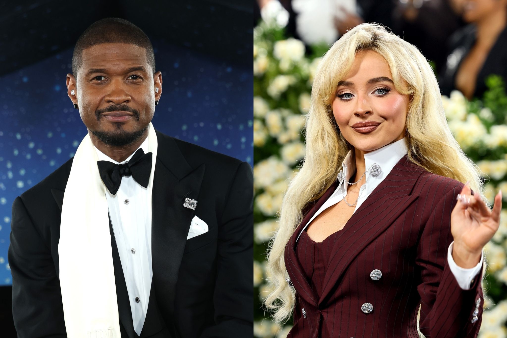 Usher Apologizes To Sabrina Carpenter's Dad For Met Gala Cherry Feed (PHOTOS)