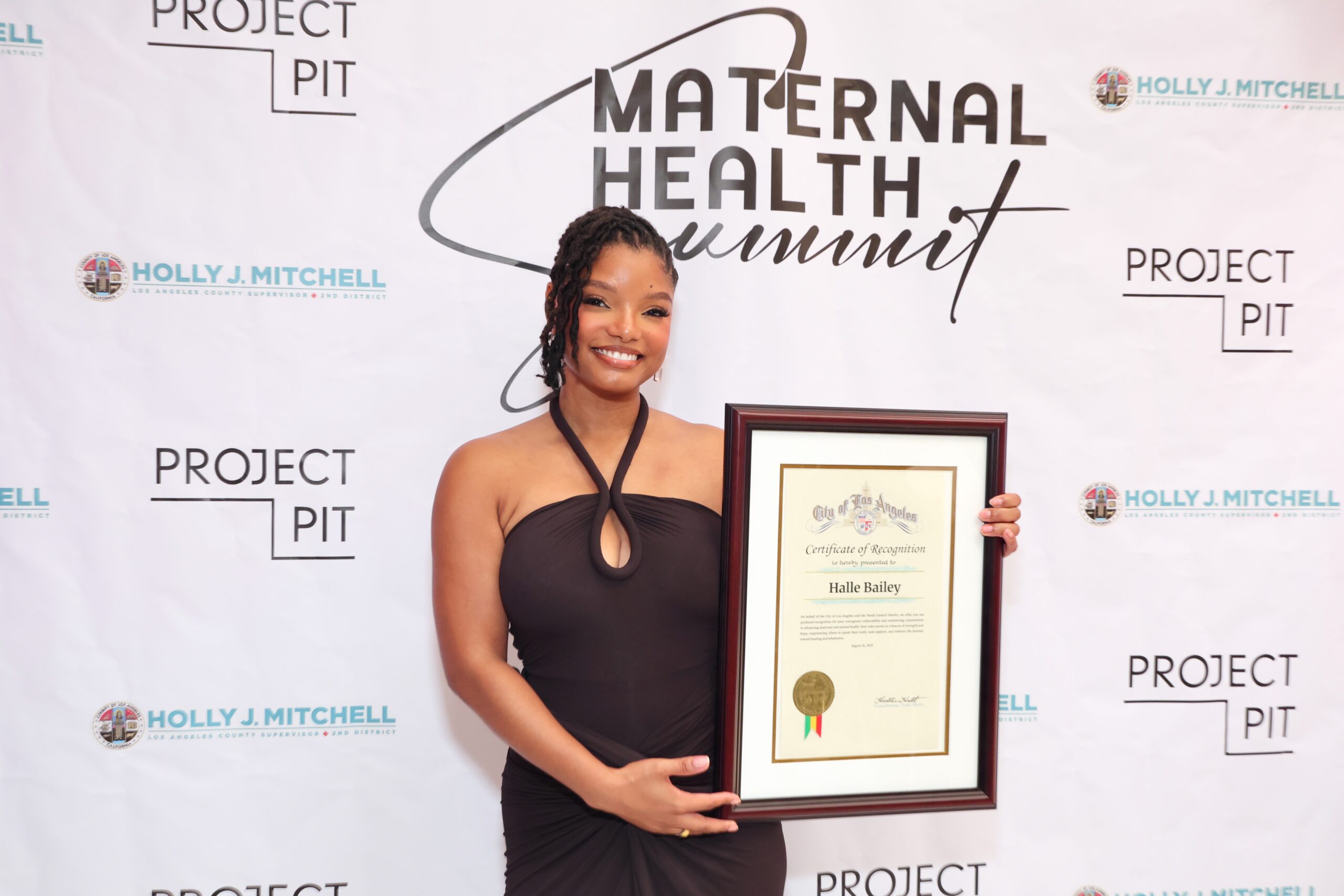 Get Into It! Halle Bailey Receives Her Flowers After Sharing Postpartum & Mental Health Struggles (PHOTOS)