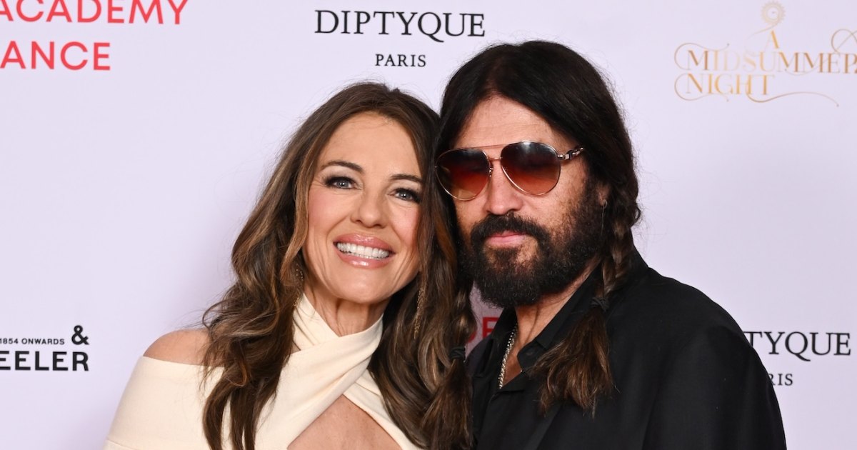 Billy Ray Cyrus and Elizabeth Hurley Pack on PDA for His 64th Birthday