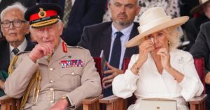 Queen Camilla Tears Up During Veteran's Tribute to King Charles