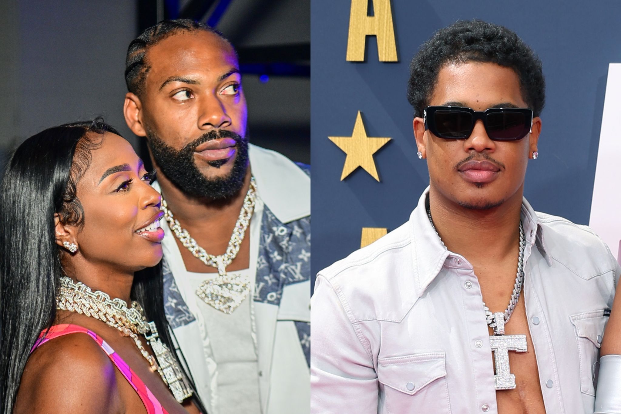 Checkmate? Za'Darius Smith Pops OFF After Tracy T Shades Photo Of Him, Kash Doll & Her Kids At Her Best Friend's Wedding